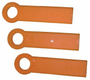 Jeu de 3 couteaux plastiques P/TE