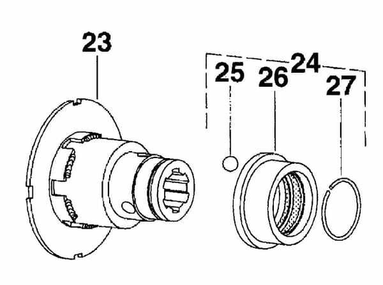 Pièces agricoles - Transmission - Moyeu 1-3/8-6pcs