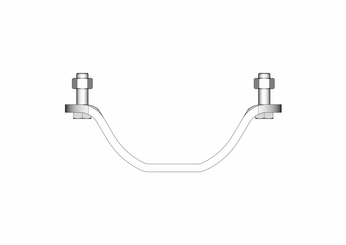 Materiels - Accessoires 20Kg-30Kg - PACK DE 20 DEMI BRIDES TREFLE NUE D.140MM