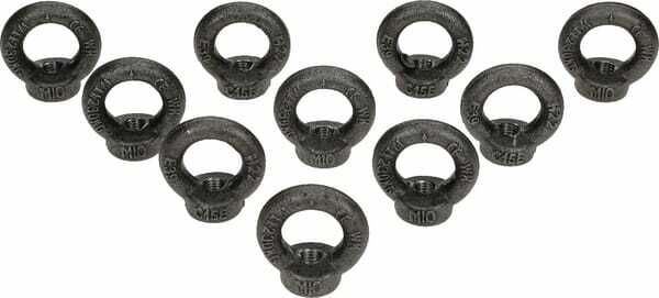Pièces agricoles - Fasteners - Anneaux de levage femelles M10 noir