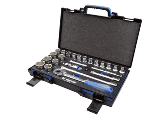Outils - Outils divers - Coffret de douilles et accessoires1/2" 6 pans EVAWAVE - 23 pièces