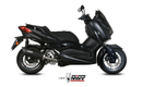 Silencieux MIVV Mover inox noir/casquette ABS noir Yamaha T-Max 300