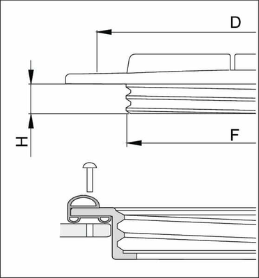 Pièces agricoles - Pièce Pulvérisateur - Couvercle de réservoir 255mm