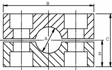 Pièces agricoles - Hydraulique - Collier de fix. lourde cpl. 30mm