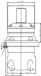 Pièces agricoles - Hydraulique - Roue moteur d’axe Ø50 cylindr