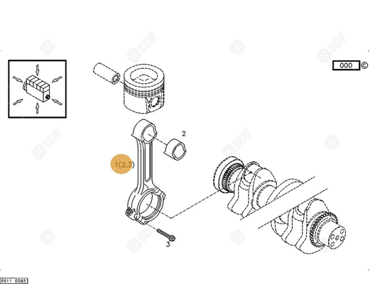 Pièces agricoles - Pieces moteur - TIGE