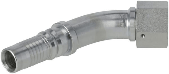 Pièces agricoles - Hydraulique - Raccord à sertir 4SH-DN20-3/4" BSP-45°