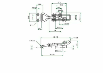 Pièces agricoles - Fasteners - Verr. crochet rég. 82-92 T4