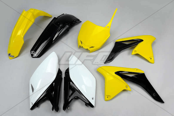 Pièces Quad & Motos - Plastiques - Kit plastique UFO couleur origine jaune/noir/blanc Suzuki RM-Z250