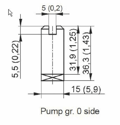 Pièces agricoles - Hydraulique - Moteur Accouplement 800W Gr0,5