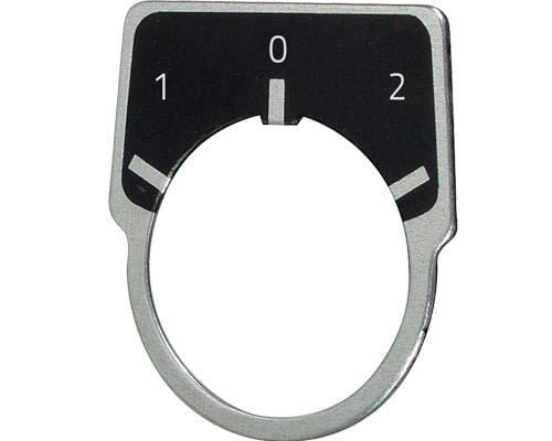 Pièces agricoles - Electricité - Étiquette marquée "1-0-2"