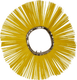 Brosse poly 540 x 160 ZIG-ZAG 2,2 mm Bobcat poly jaune
