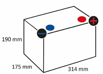 Pièces agricoles - Eclairage - Double usage 12 V 80 Ah 800 A LED80