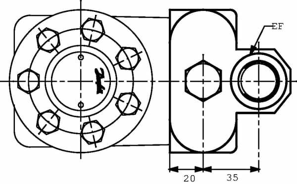 Pièces agricoles - Hydraulique - Valve prioritaire 152B0016 Int.