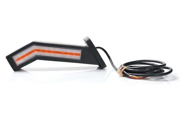 Pièces agricoles - Eclairage - Feu arrière multifonction LED, droit, rouge/orange/blanc, 12-24 V, 238 x 181 x 72 mm