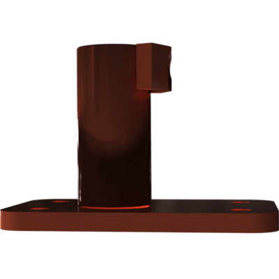 Pièces agricoles - Pièce divers - plaque de support soudée -peinte-