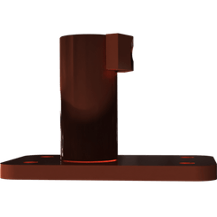 Pièces agricoles - Pièce divers - plaque de support soudée -peinte-