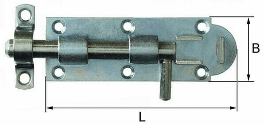 Pièces agricoles - Fasteners - Boulon de porte 135 mm 1pc.