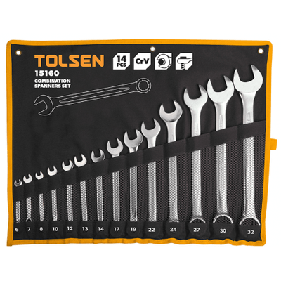 Outillage a main - Clés - KIT 14 CLES MIXTES TOLSEN (15889)