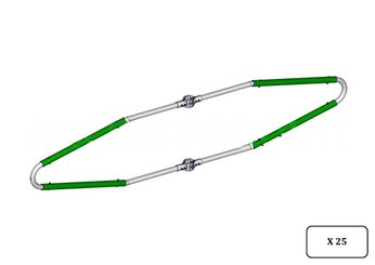 Materiels - Matériel d'élevage - autre - PACK DE 25 EPINGLE COWFLEX II BLD VERTE