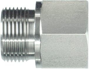 Pièces agricoles - Hydraulique - Raccord M/F 1/8" BSPx1/4" BSP SS