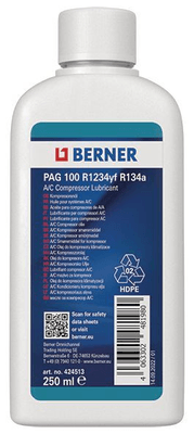 Chimie - Chimie divers - Huile PAG100 R1234yf/134a 250 ml (par 1)
