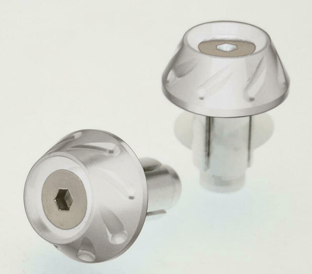 Pièces Quad & Motos - Equipement véhicule - Embouts de guidon BIHR Next Ø14-17mm argent