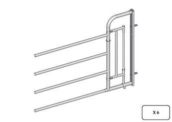 Materiels - Accessoires 200Kg-300Kg - PACK DE 6 AVANT DUO EX4 VERTICAL