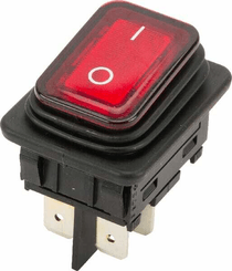 Pièces agricoles - Electricité - Interrupteur à bascule 20A rouge
