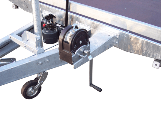 Materiels - Remorque voiture - PLATEAU ROUES DESSOUS 406x215 freiné 2 essieux PTAC : 2500 kg