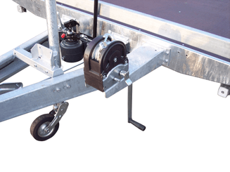 Materiels - Remorque voiture - PLATEAU ROUES DESSOUS 406x215 freiné 2 essieux PTAC : 2500 kg