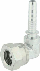 Pièces agricoles - Hydraulique - Raccord sertir DN06-1/4BSP 90°