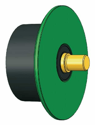 Pièces agricoles - Moissonneuses - Rouleau de support cplt. gumm
