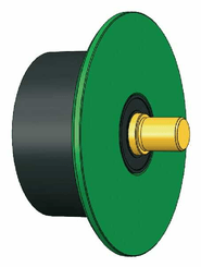 Pièces agricoles - Moissonneuses - Rouleau de support cplt. gumm