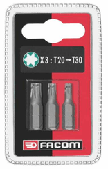 Outils - Outils divers - Lot de 3 embouts 25mm t20-30