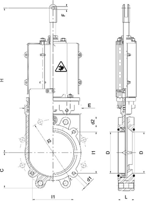 Pièces agricoles - Hydraulique - Vanne à guillotine 5"