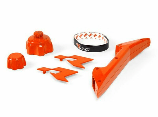 Pièces Quad & Motos - Transport - Garage - Paddock - Kit accessoires bidon d'essence RACETECH orange