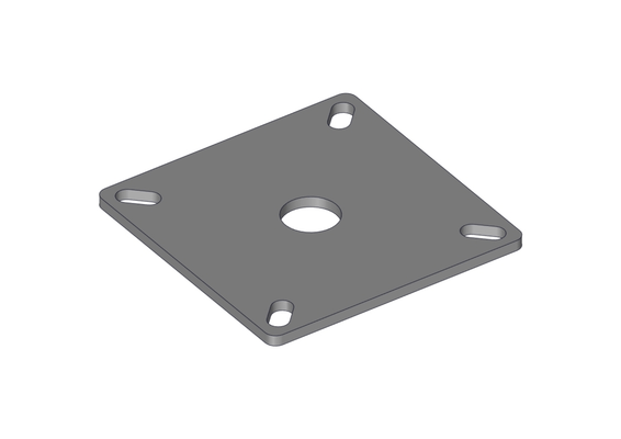 Materiels - Accessoires 0Kg-5Kg - CONTRE PLATINE SEULE 240X240X8MM