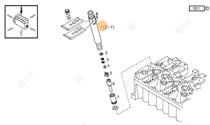 Pièces agricoles - Pieces moteur - PORTE-INJECTEUR