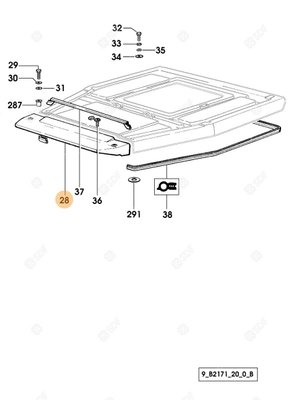 Pièces agricoles - Cabine et structure - TOIT OUVRANT