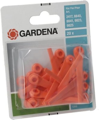 Pièces agricoles - Jardin et forêt pièce origine - Jeu de lames pour débroussailleuses turbo (20 pièces)