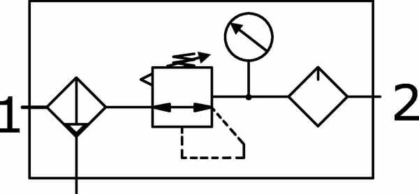 Pièces agricoles - Pièce pneumatique - Unité condition. 3/4" 0,5-16b