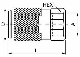 Pièces agricoles - Hydraulique - Accouplement 1/2"