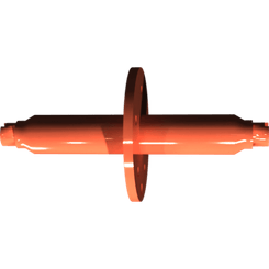 Pièces agricoles - Pièce divers - Essieu peint en noir