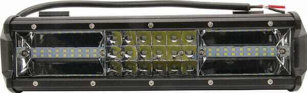 Pièces agricoles - Eclairage - Barre lumineuse LED, 81W, 7290lm, rectangulaire, 12/24V, blanc, 304x57mm, manchon d'extrémité de câble, Combo, 54 LED's, Kramp