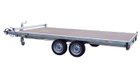 PLATEAU ROUES DESSOUS 406x215 freiné 2 essieux PTAC : 3500 kg