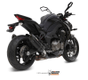 Silencieux double MIVV Suono inox brossé noir/casquette carbone Kawasaki Z1000