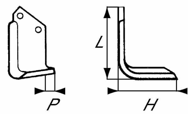 Pièces agricoles - Travail du sol - Lame de fraise g. Celli