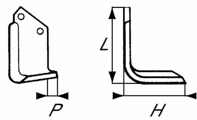 Pièces agricoles - Travail du sol - Lame de fraise g. Celli