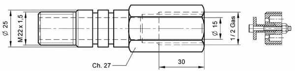 Pièces agricoles - Hydraulique - Protection anti-rupture TC75L < D50